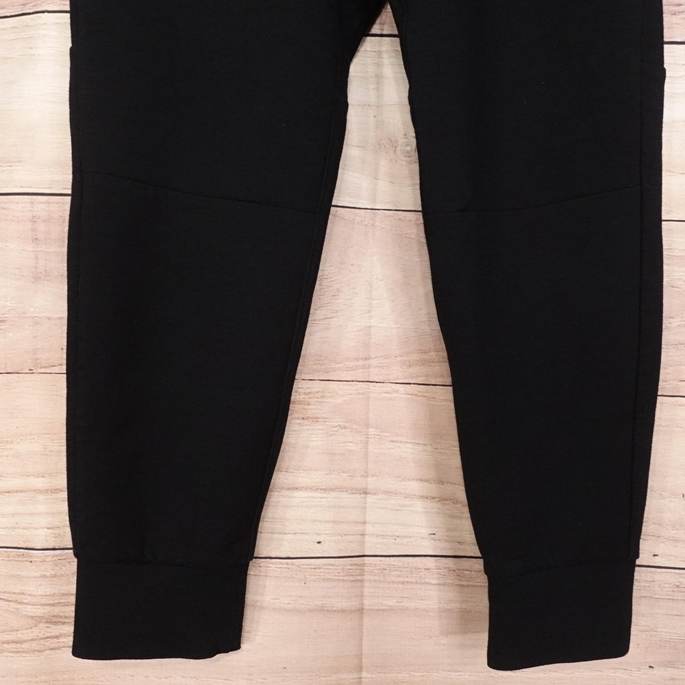 American Eagle Outfitters Sweatpants Mens S Black Fleece Jogger Zip Pocket - Picture 4 of 11